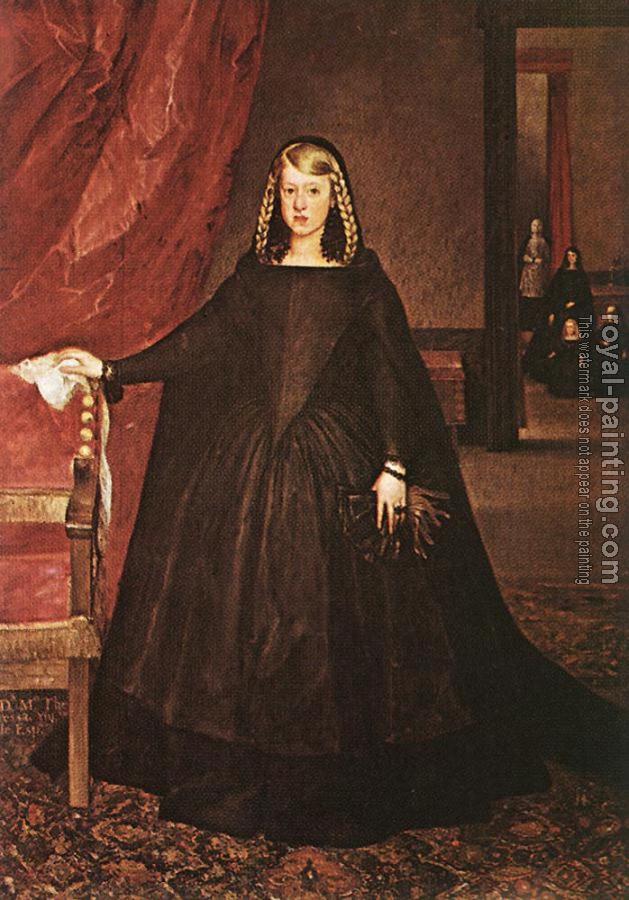Juan Bautista Martinez Del Mazo : The Empress Dona Margarita De Austria In Mourning Dress